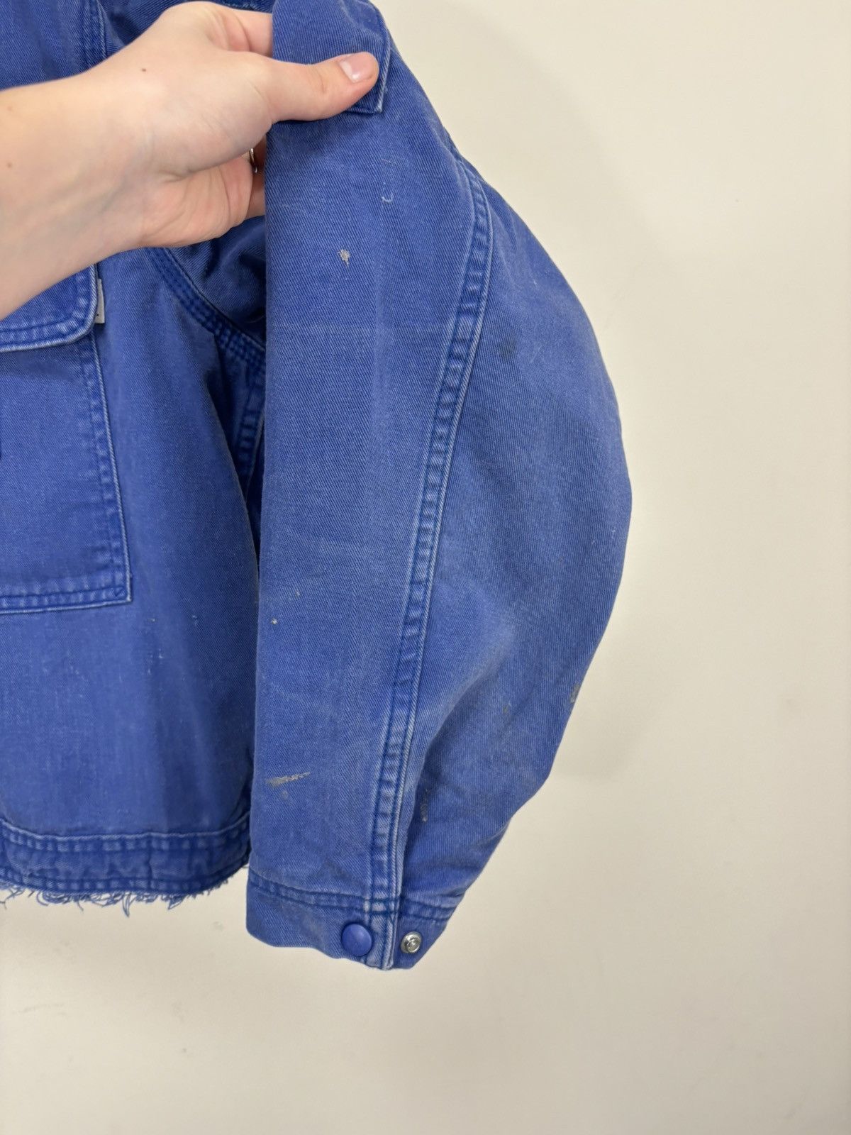 Carhartt Vintage Carhartt Flame Resistant Blue Boxy Cropped Jacket Size US L / EU 52-54 / 3 - 12 Thumbnail