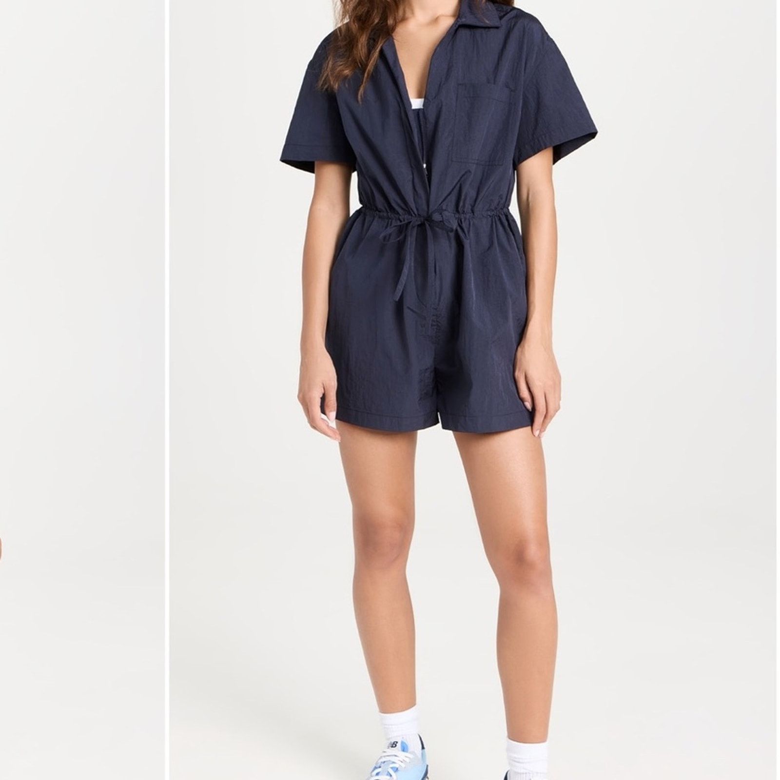Sweaty Betty Sweaty Betty Anytime Short Sleeve Romper Navy Blue Size L Size 34" / US 12 / IT 48 - 1 Thumbnail