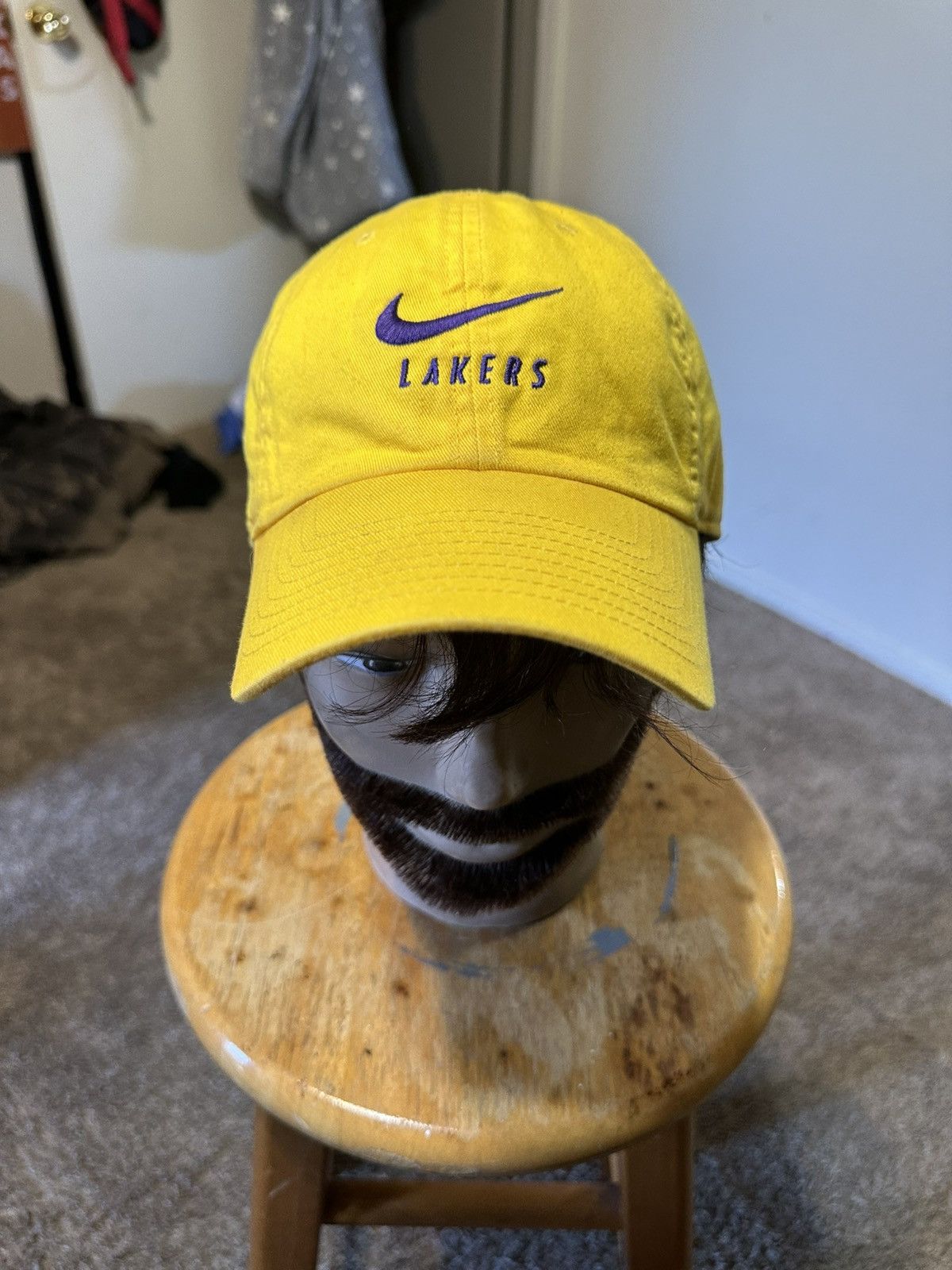 NBA Vintage NBA Nike Lakers “triple yellow” hat 00s Size ONE SIZE - 2 Thumbnail