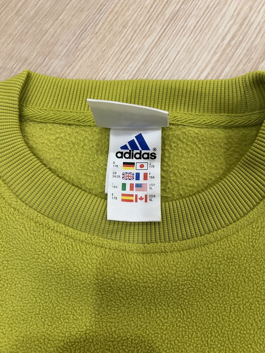 Adidas Early 2000s Adidas Green Fleece Sweater Size US XL / EU 56 / 4 - 3 Thumbnail