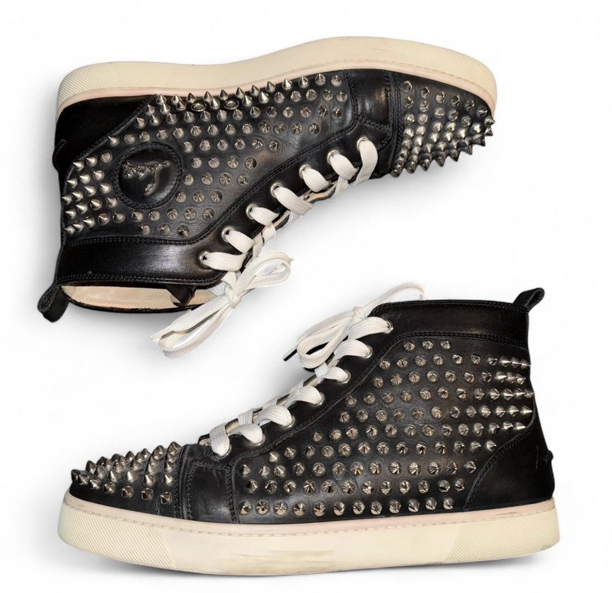 Christian Louboutin Silver Spikes