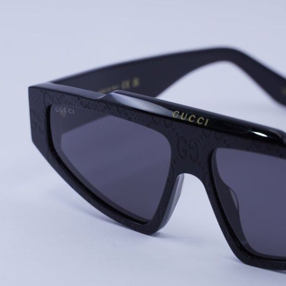 Gucci Gucci GG1591S 001 Sunglasses Black Browline Frame Size ONE SIZE - 2 Thumbnail