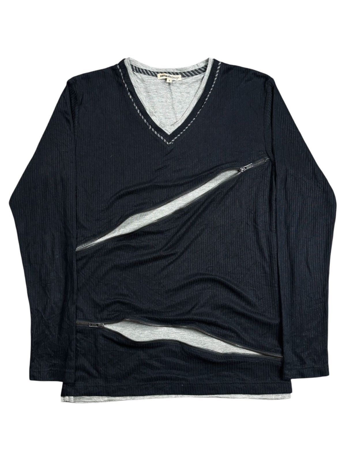 Tornado Mart 2000s Semantic Design Vkei Style Slashed Zipper Long Sleeve Size US M / EU 48-50 / 2 - 1 Thumbnail