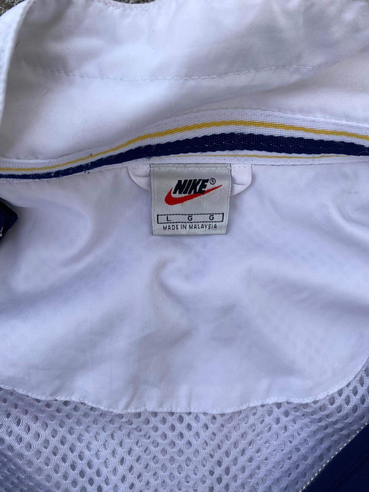 image of Vintage Nike Windbreaker 90’S in White, Men's (Size Large)