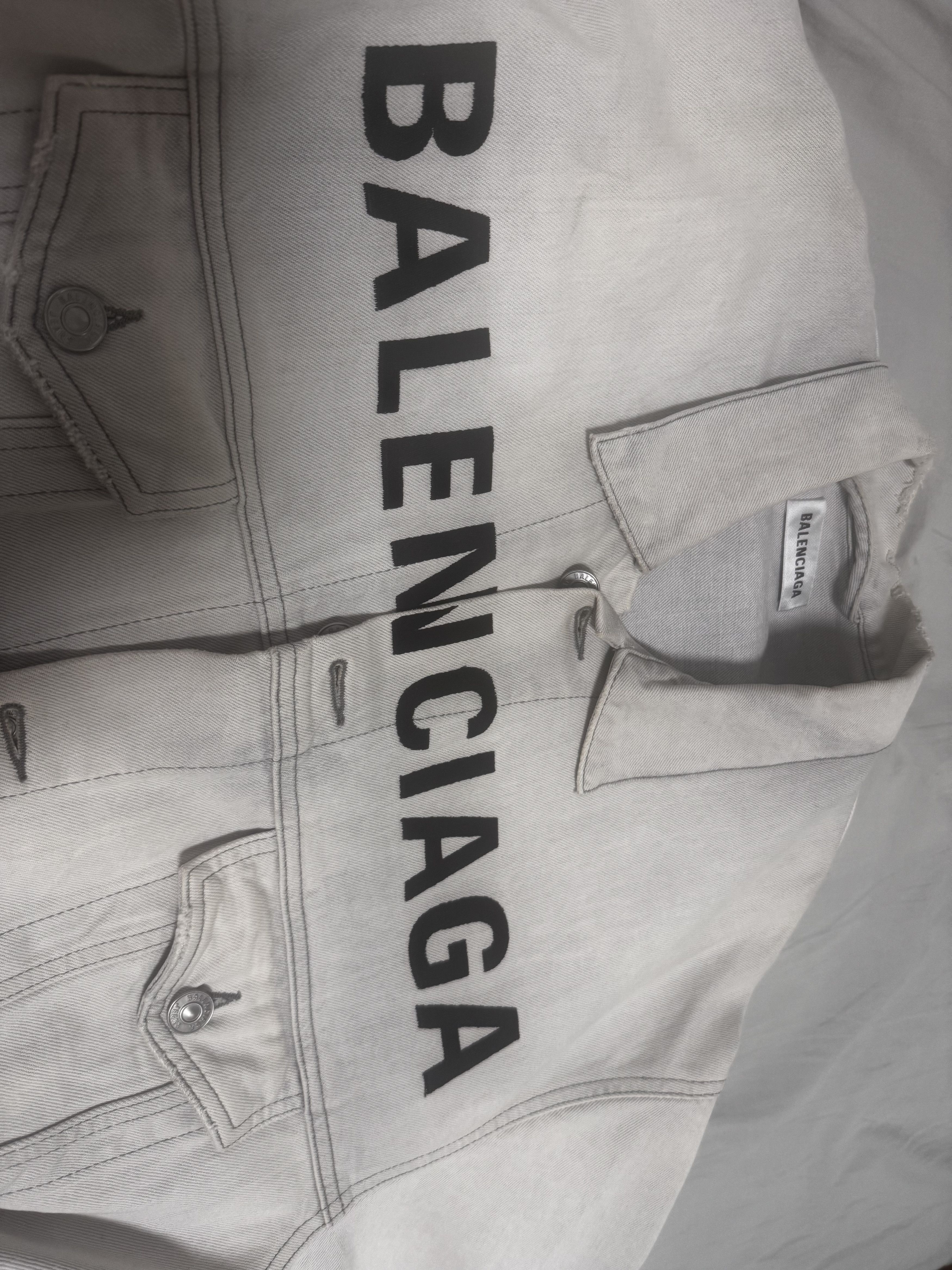 Balenciaga Balenciaga Front Logo Denim Jacket Size US M / EU 48-50 / 2 - 5 Thumbnail