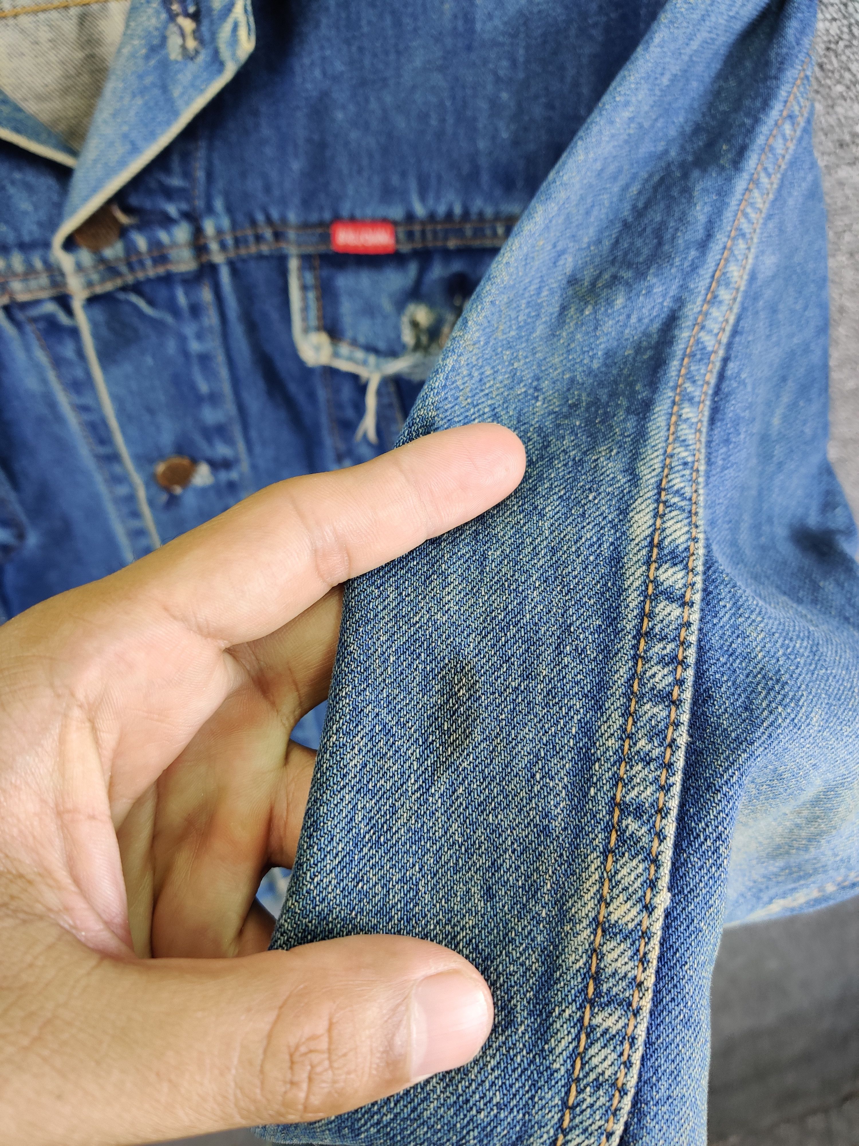 Big John Vintage 90s Big John Distressed Trucker Denim Jacket Size US M / EU 48-50 / 2 - 12 Thumbnail