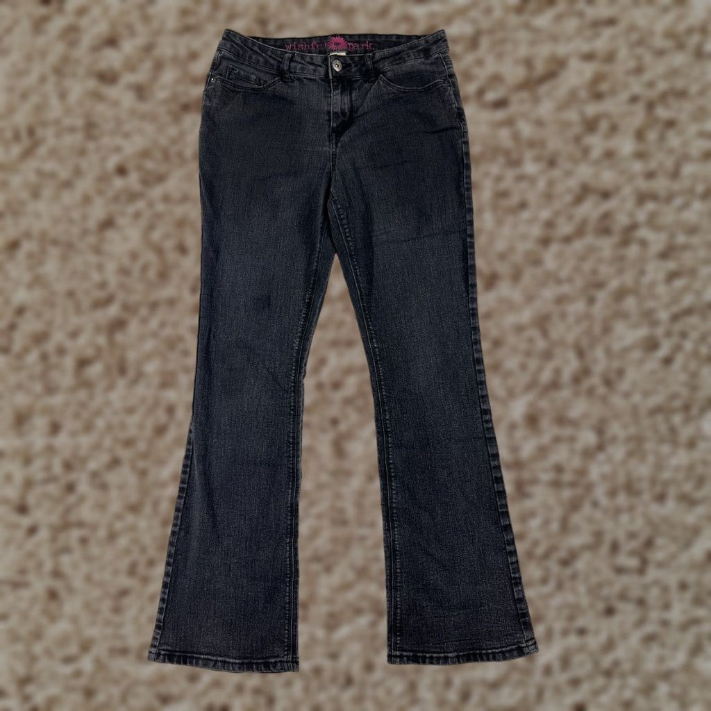 Vintage Wishful Park Jeans Womens 11 Dark Gray Cotton Polyester Blend Bootcut Size 27" / US 4 / IT 40 - 1 Thumbnail