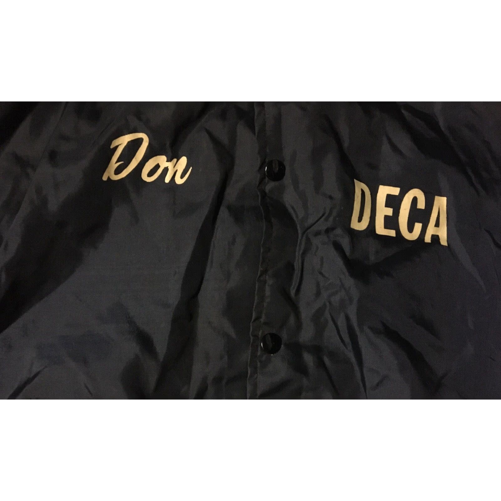 Vintage VINTAGE DECA Satin Jacket Mens L Blue 70s 80s School Varsity Football Grunge Punk United States Size US L / EU 52-54 / 3 - 2 Thumbnail