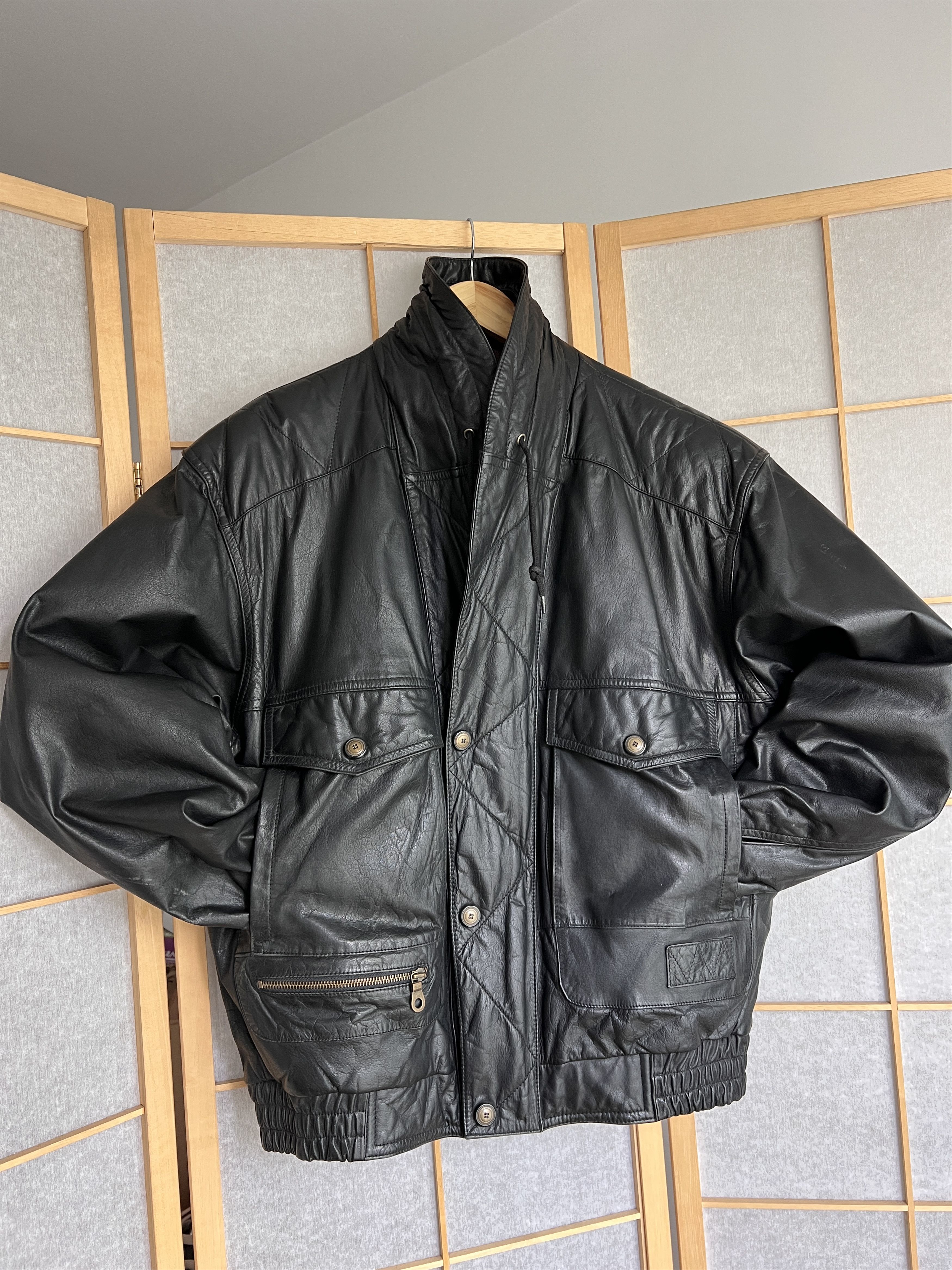 Hysteric Glamour Rick Owens Type Leather Jacket Yohji Yamamoto LGB Style Size US L / EU 52-54 / 3 - 1 Thumbnail