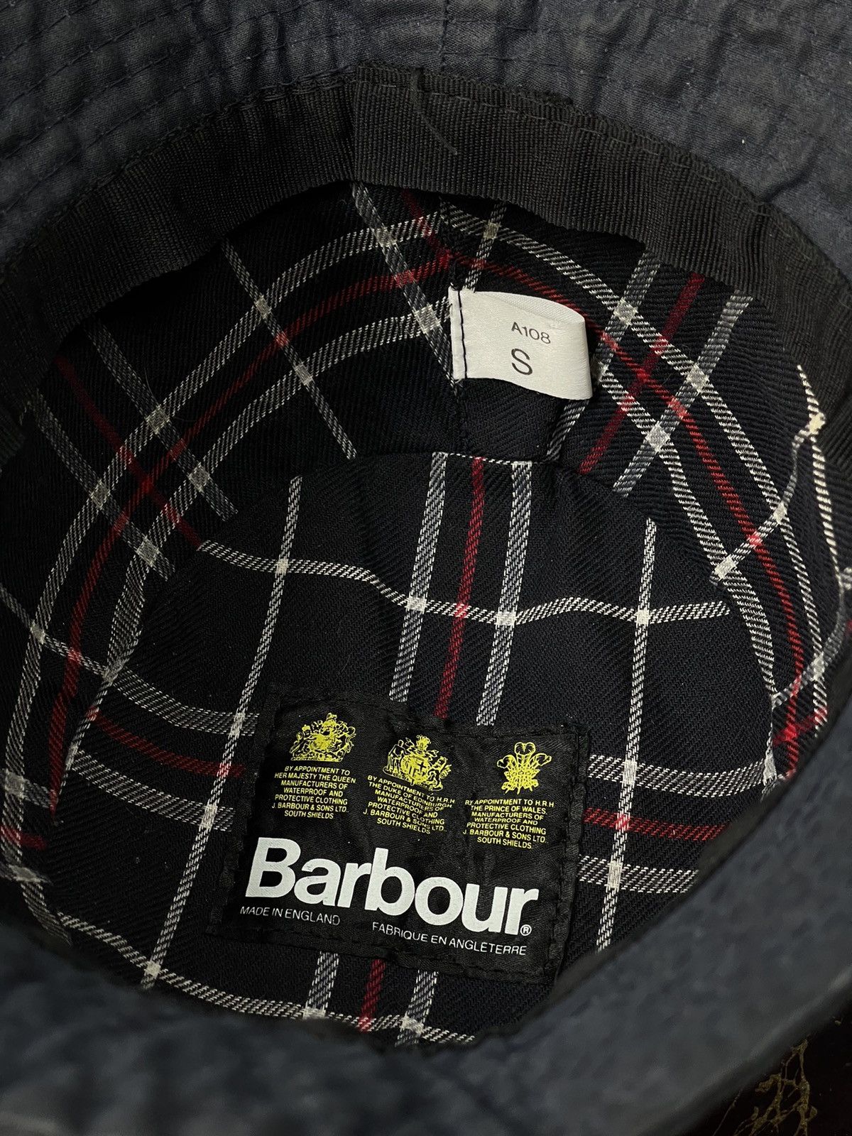 Barbour Barbour Vintage Black Wax Bucket Hat Panama Size Small Size ONE SIZE - 7 Thumbnail