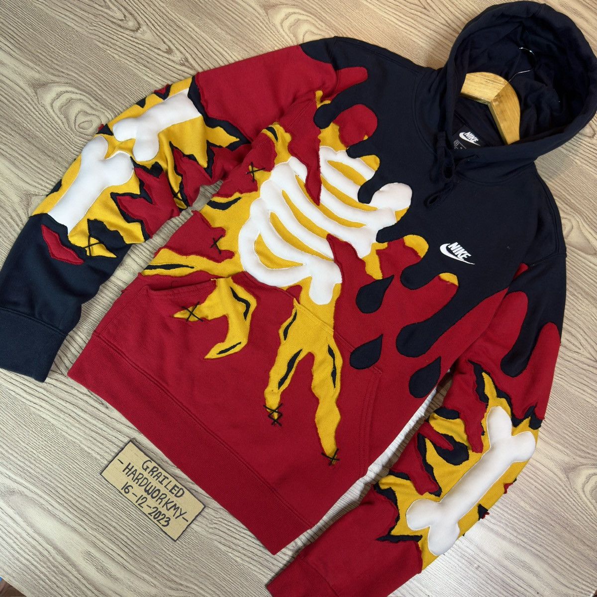 Nike Reworked 3D Ripston Nike Hoodie Size US M / EU 48-50 / 2 - 2 Thumbnail