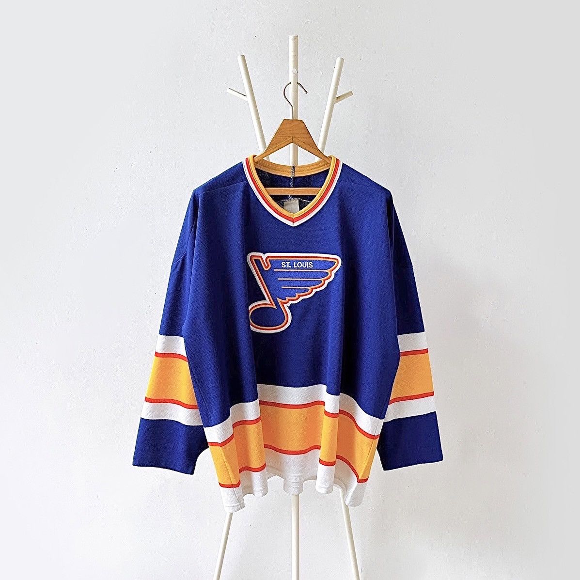 NHL BLUES HOCKEY ピステ プルオーバー CCM 古着 NHL BLUES HOCKEY ピステ プルオーバー CCM 古着 Vintage CCM St