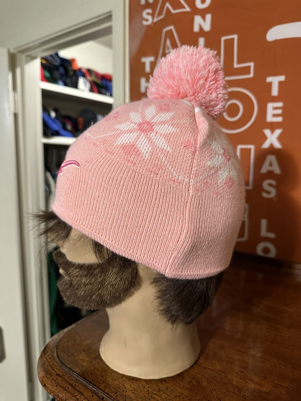 NCAA × Vintage Vintage NCAA Texas Longhorns “breast cancer” beanie hat 90s Size ONE SIZE - 4 Thumbnail