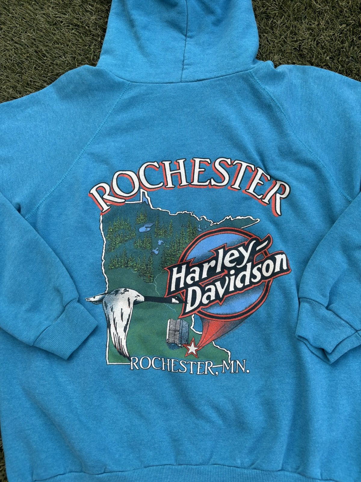 Harley Davidson Vintage 80s Harley Davidson hoodie Size US L / EU 52-54 / 3 - 7 Thumbnail