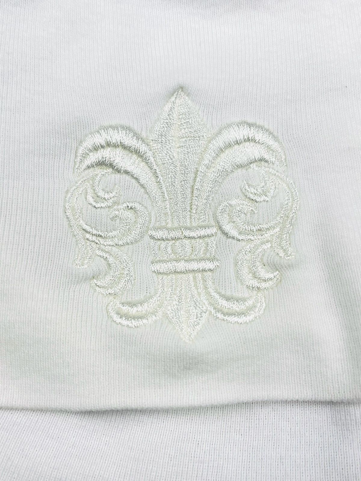 Chrome Hearts Chrome Hearts Vintage Fleur Logo Skull Beanie White Size ONE SIZE - 4 Thumbnail