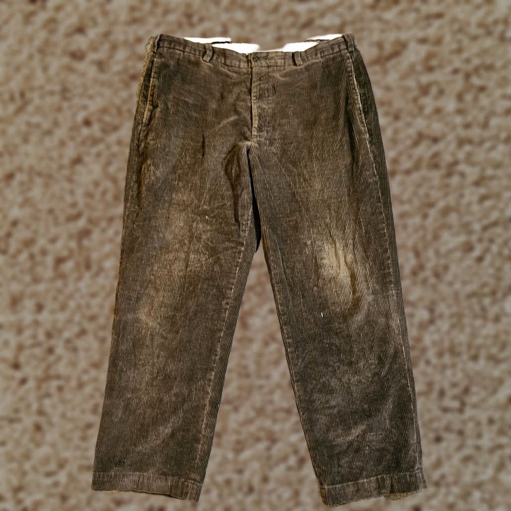 Brooks Brothers Brooks Brothers Pants Mens 38X30 Brown Tapered Corduroy Casual Career Size US 34 / EU 50 - 1 Thumbnail