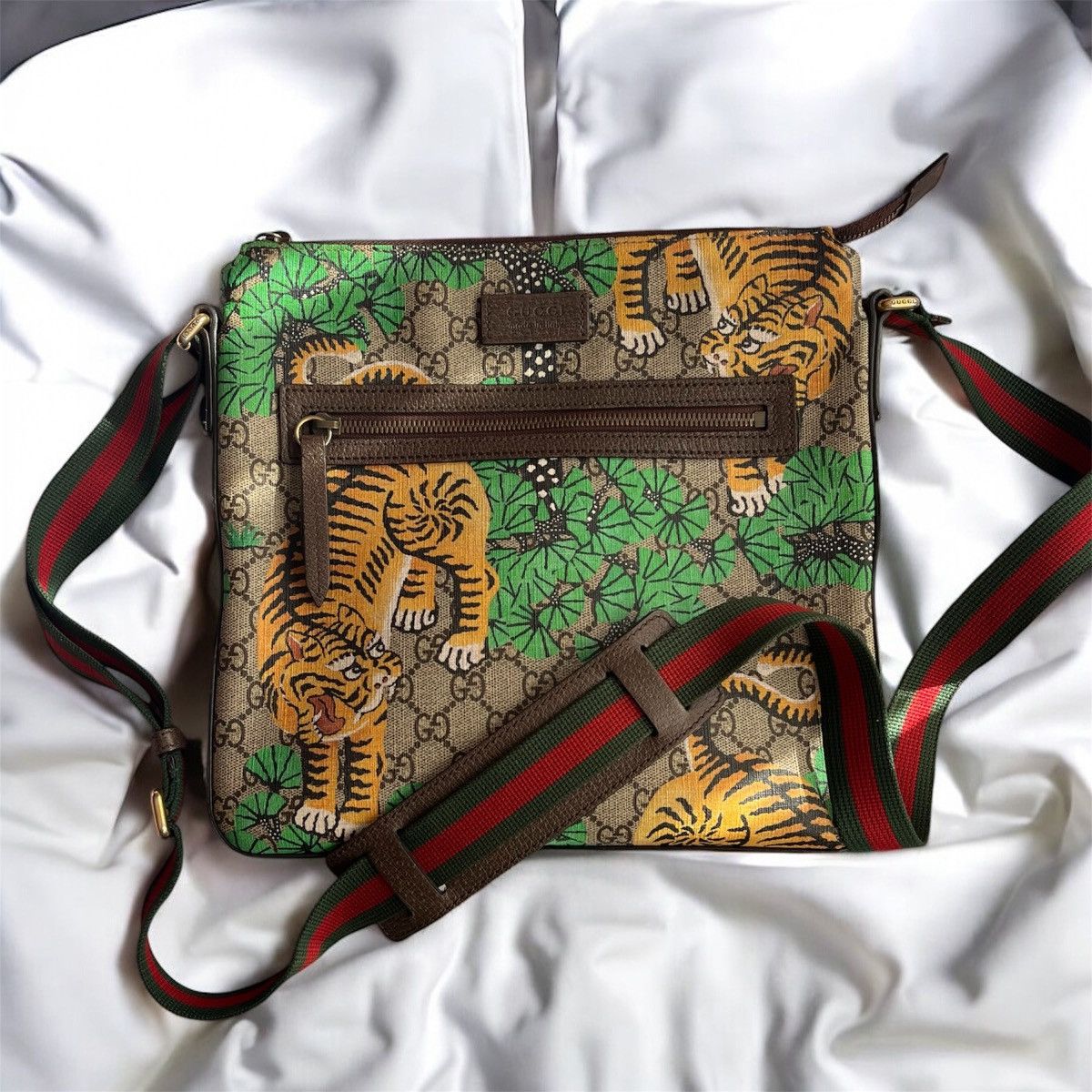 Limited Edition Gucci Bengal Tiger Messenger Bag, Men's