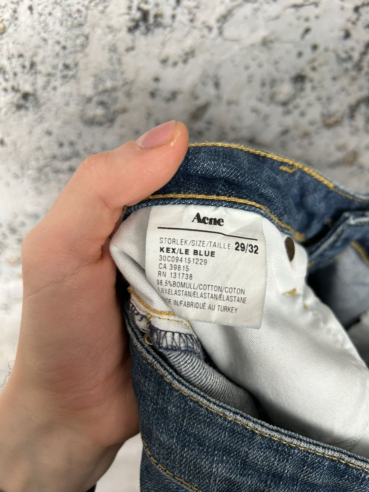Acne Studios Vintage Acne Kex Le/Blue Denim Pants 90s Avantgarde Jeans Size US 29 - 7 Thumbnail