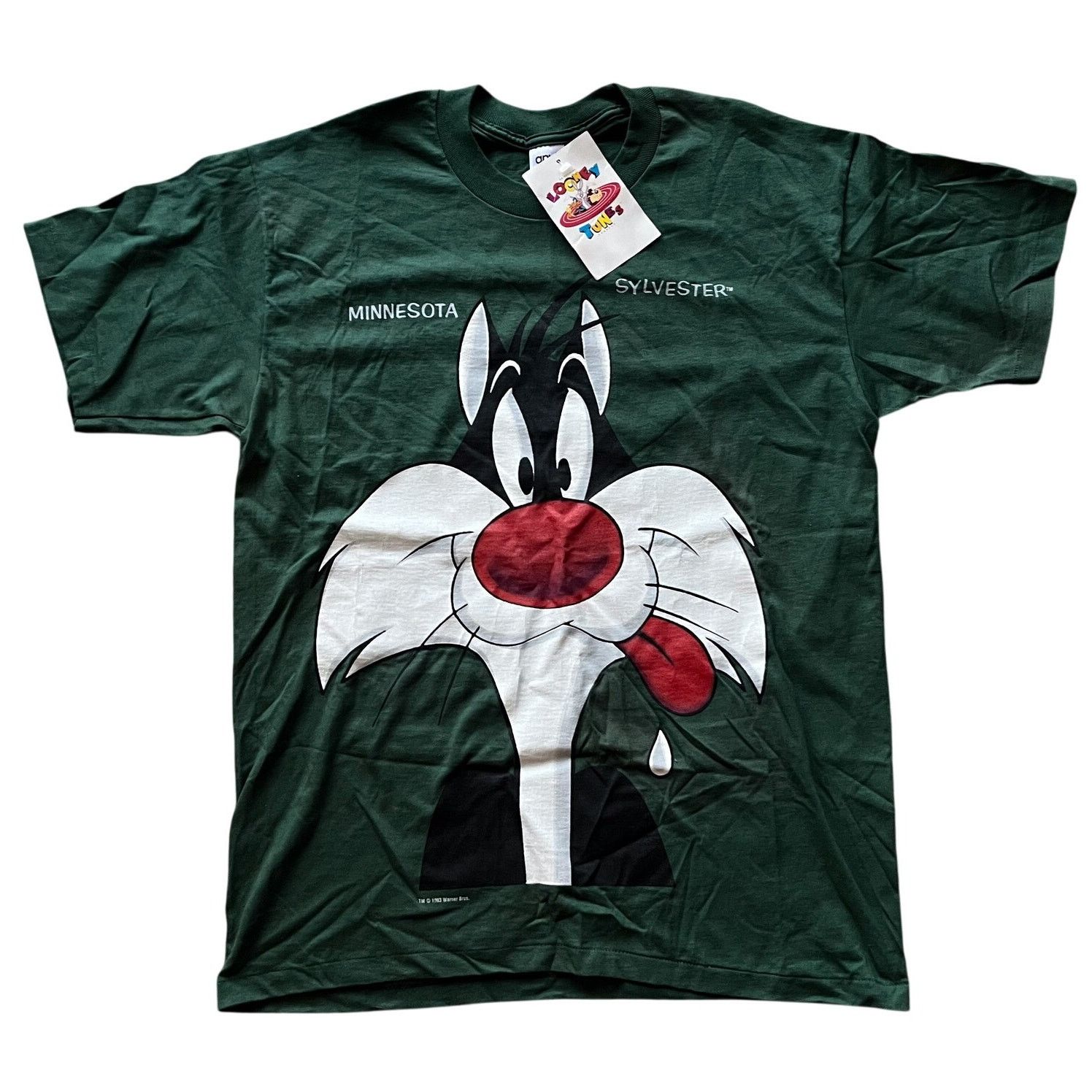 Vintage 90s Sylvester Cat Looney Tunes Cartoon T Shirt Men's Large Size US L / EU 52-54 / 3 - 1 Thumbnail