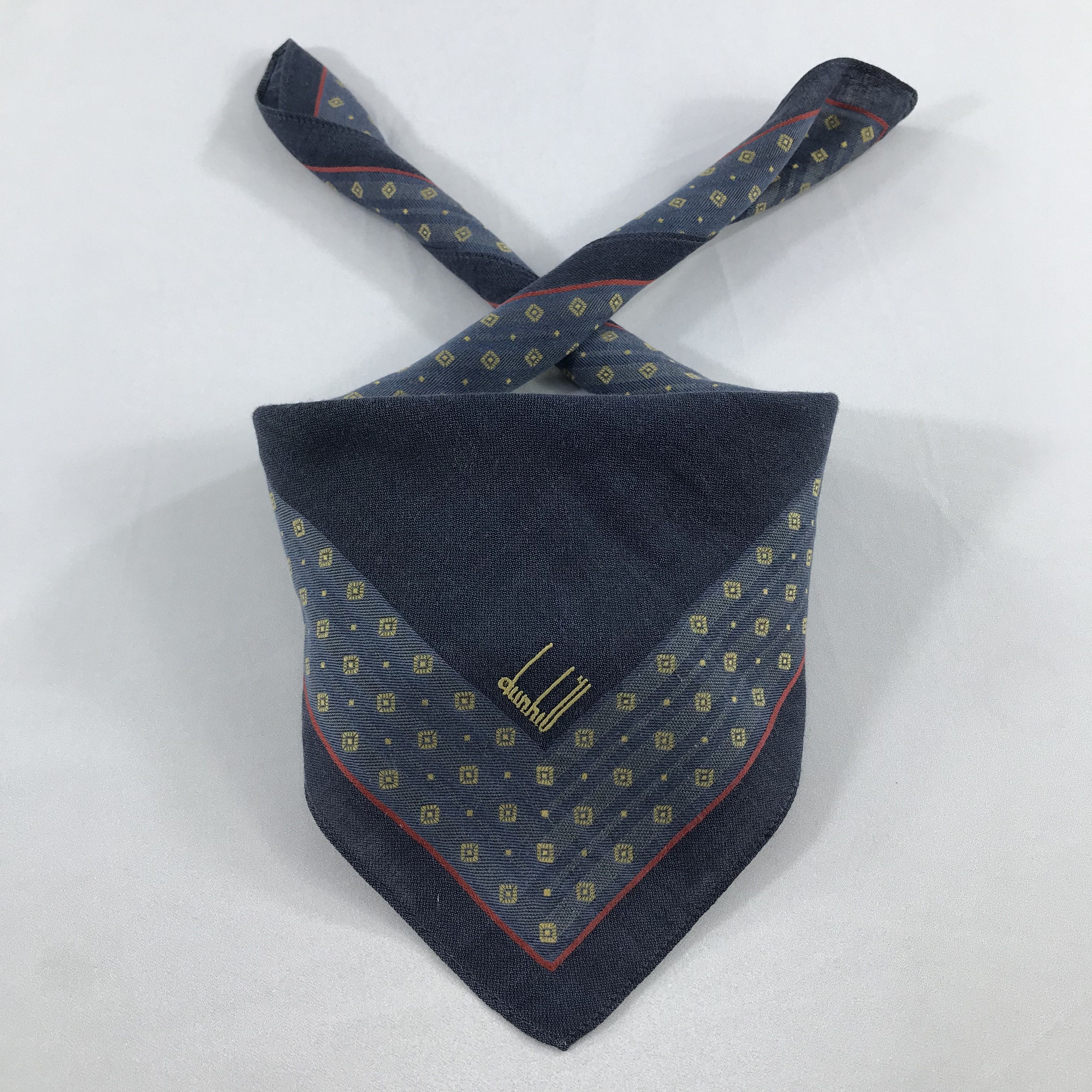 Alfred Dunhill × Vintage Dunhill Bandana / Handkerchief / Neckerchief - S2047 Size ONE SIZE - 3 Thumbnail