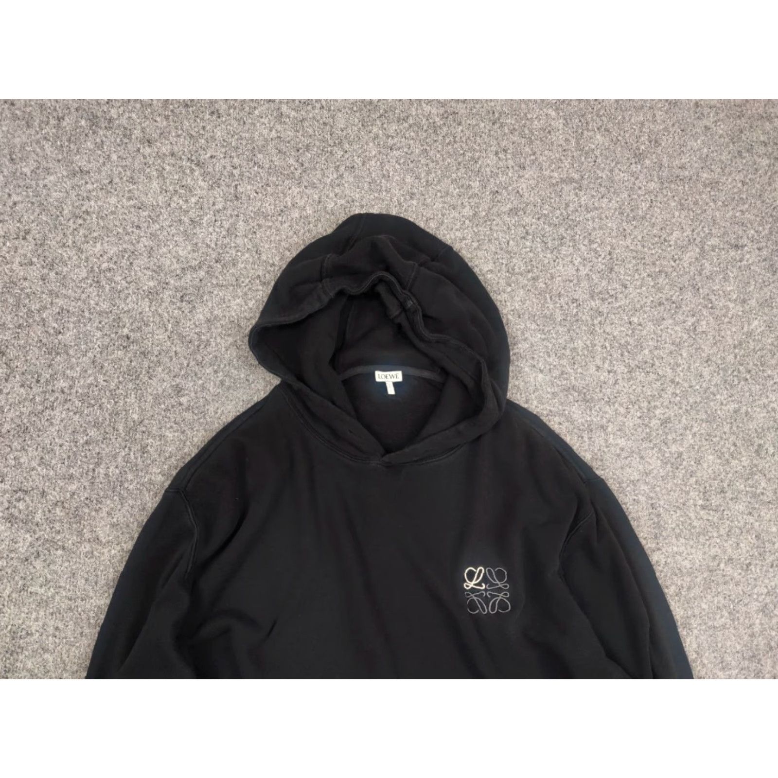 Loewe Loewe mini classic logo black oversized authentic hoodie Size US XL / EU 56 / 4 - 4 Thumbnail
