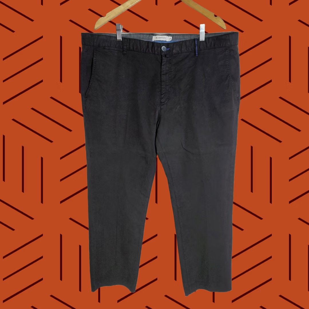 BUGATCHI Bugatchi Pants Men Size 40 Black Cotton Blend Portugal Size US 40 / EU 56 - 1 Thumbnail