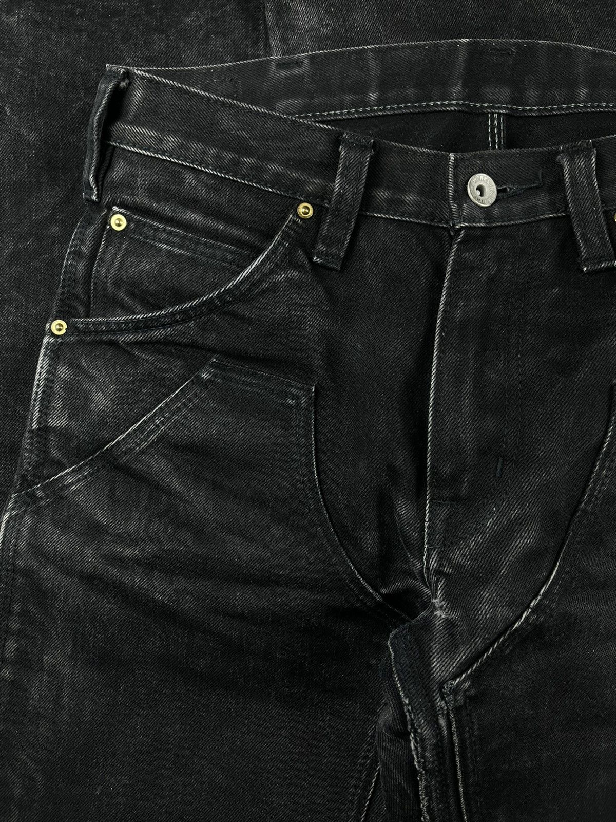 Iron Heart Iron Heart Faded Double Knee Logger BootCut Denim Jeans Size US 31 - 4 Thumbnail