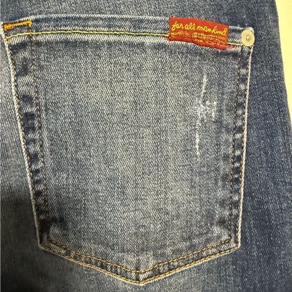 7 For All Mankind 7 For All Mankind “Aubrey” Distressed Skinny Jeans Size 27 Size 27" / US 4 / IT 40 - 8 Thumbnail