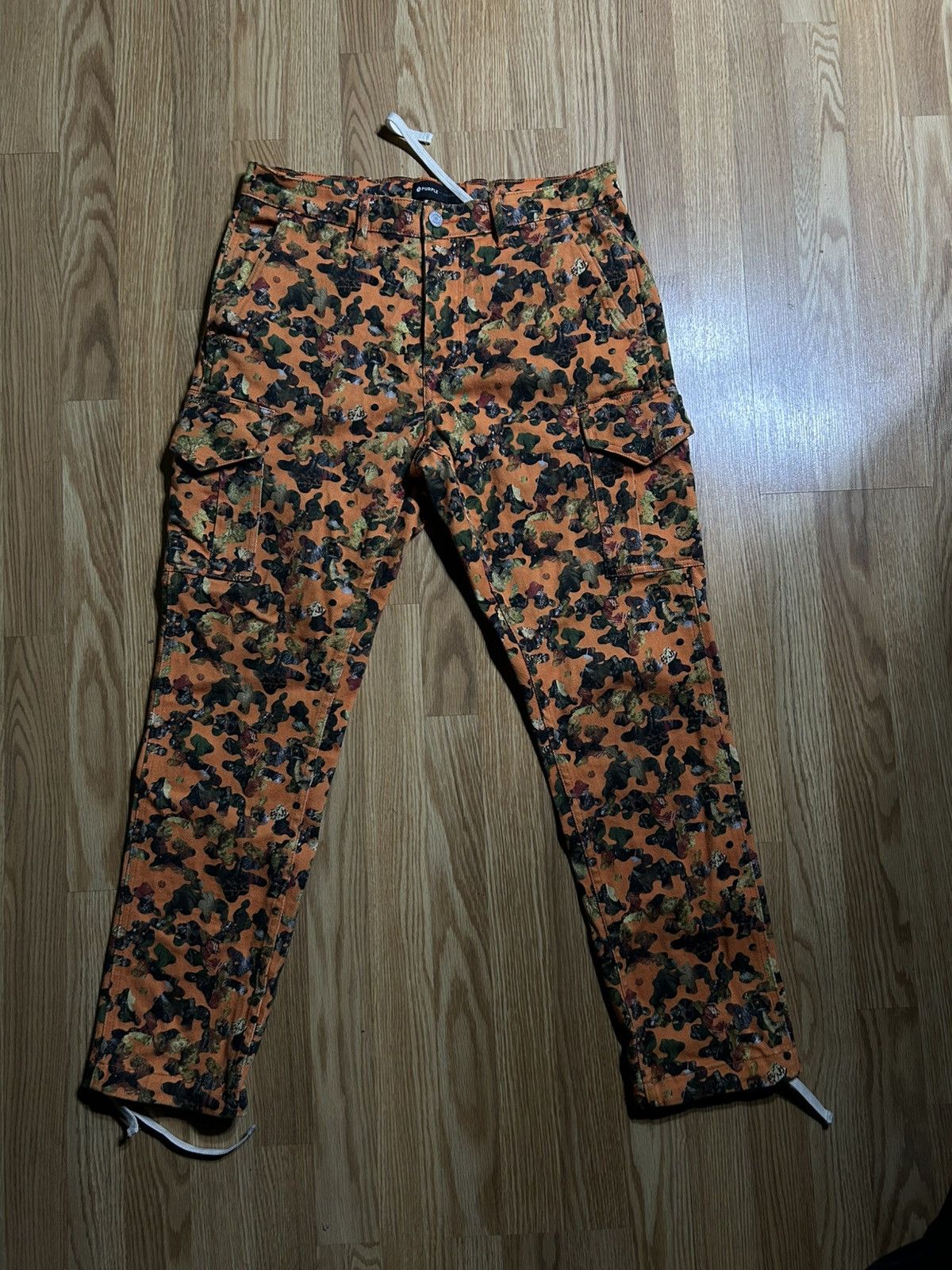 Purple Brand Purple Brand Twill Cargo Pants Orange Size US 32 / EU 48 - 1 Thumbnail