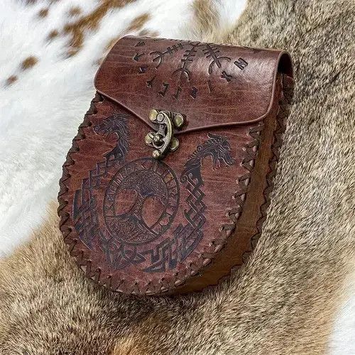 Homemade × Japanese Brand Bag Medieval Viking Money Pouch Bag Size ONE SIZE - 1 Thumbnail