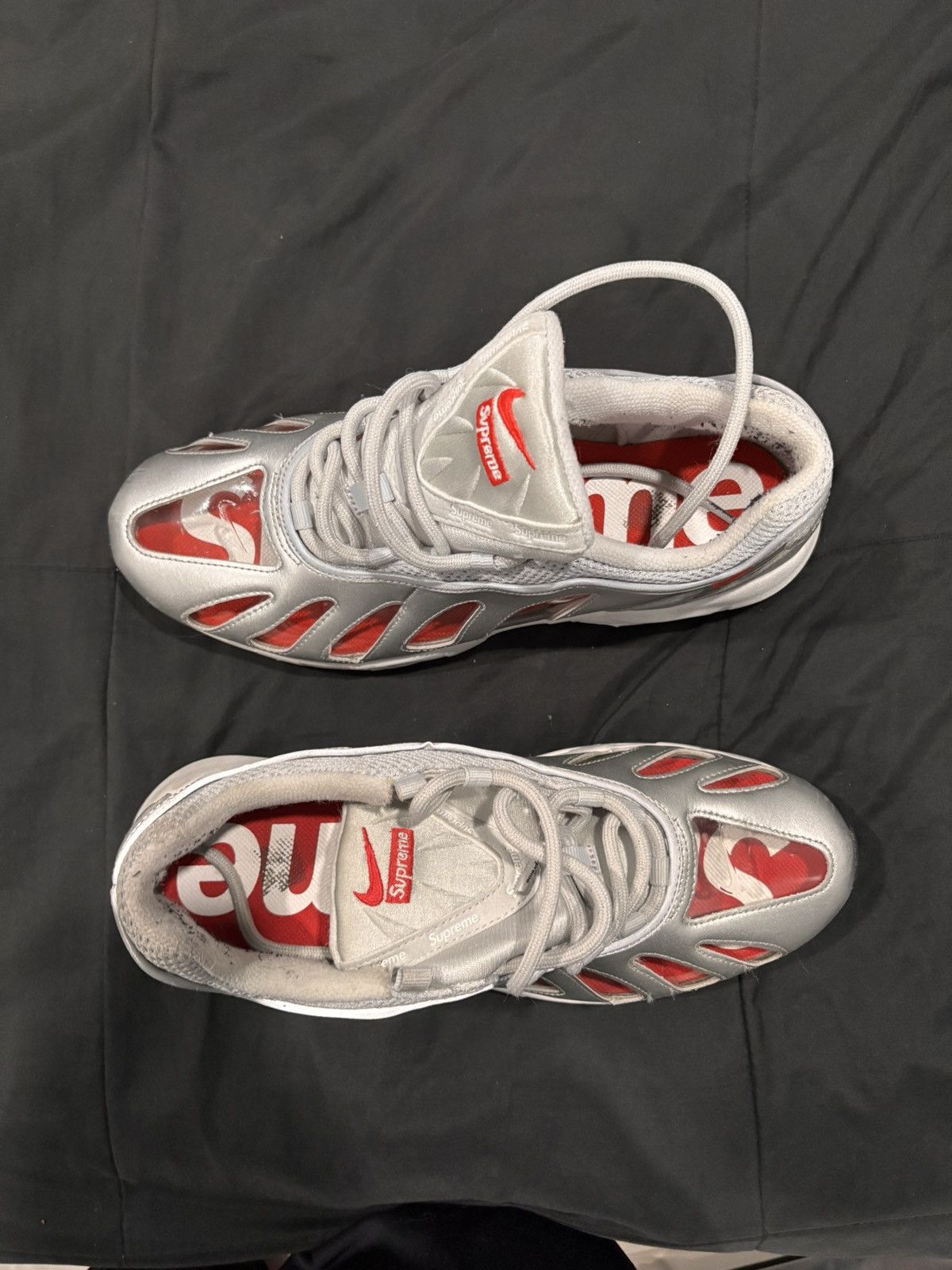 Nike × Supreme Nike Air Max 96 Supreme Silver Bullet Size US 9.5 / EU 42-43 - 2 Thumbnail