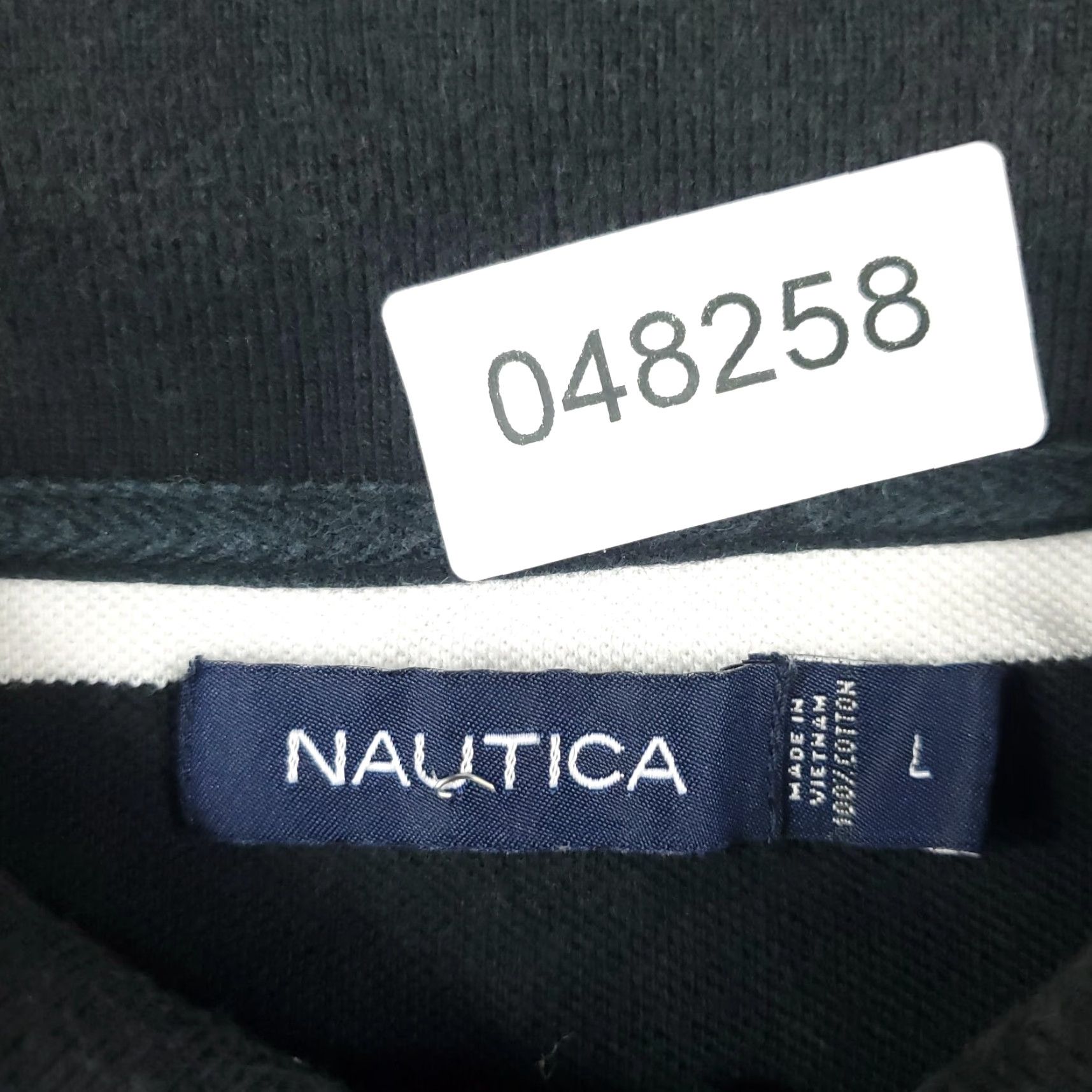 Nautica Nautica Polo Shirt Mens Large Black White Striped Short Sleeve Casual Polo Shirt - Nautica Classic Preppy Sport Size US L / EU 52-54 / 3 - 6 Thumbnail