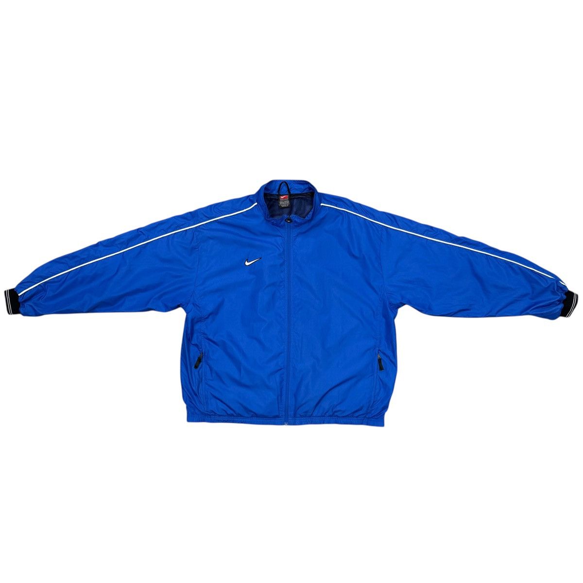 Nike × Vintage Vintage Nike Team Embroidered Logo Swoosh Track Jacket Size US L / EU 52-54 / 3 - 1 Thumbnail