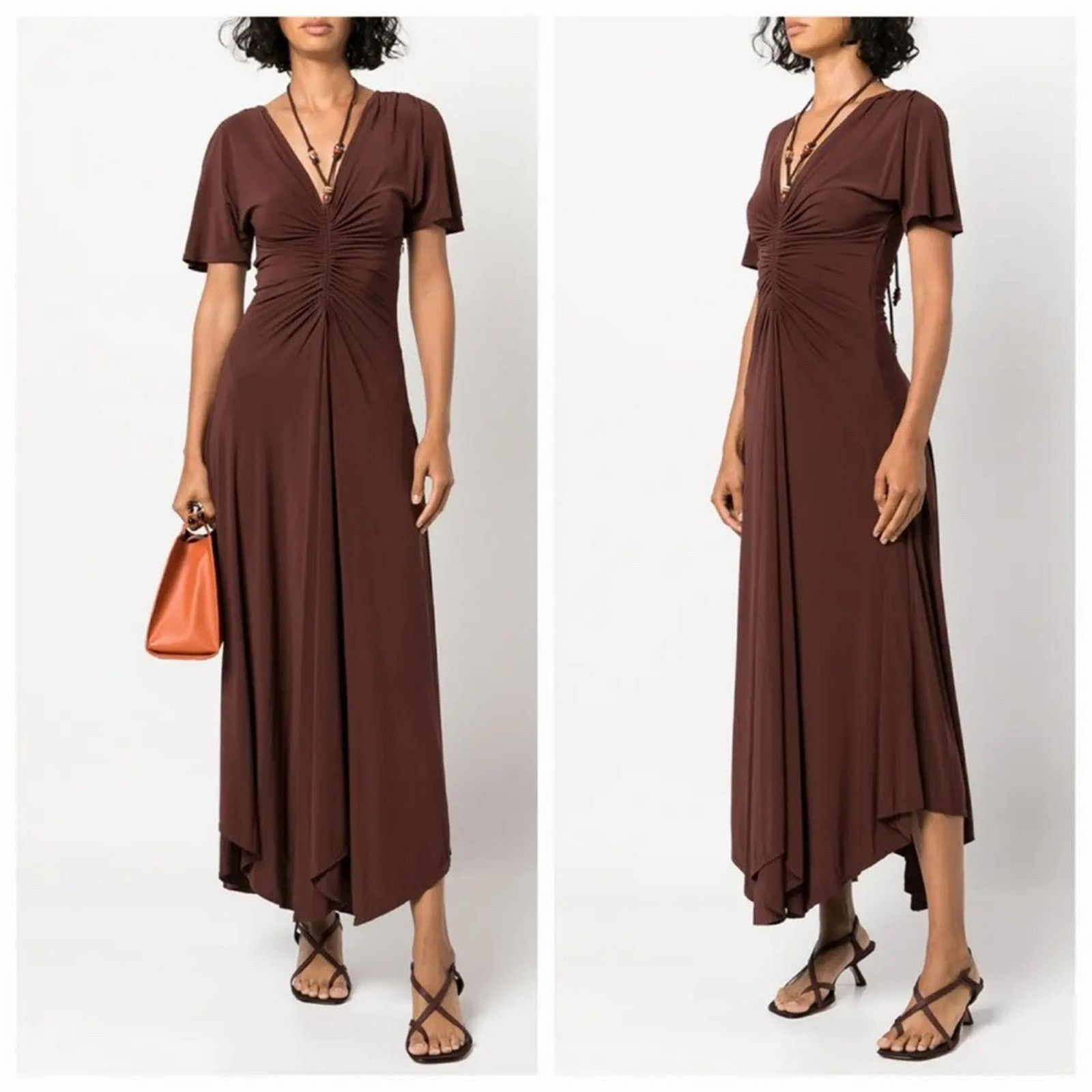 A.L.C. A.L.C. Nina Maxi Dress in Bitter Chocolate size Small Size S / US 4 / IT 40 - 3 Thumbnail
