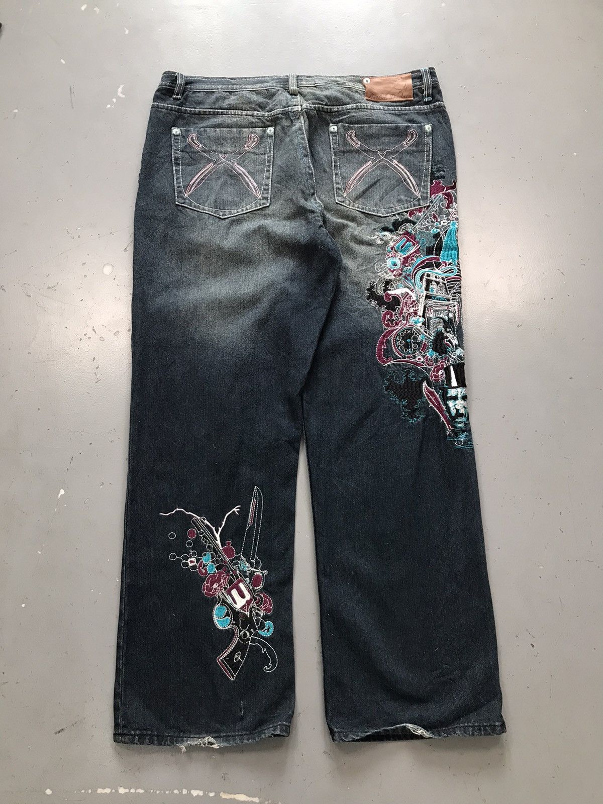 Vintage Vintage artful dodger embroidered denim Size US 41 - 8 Thumbnail