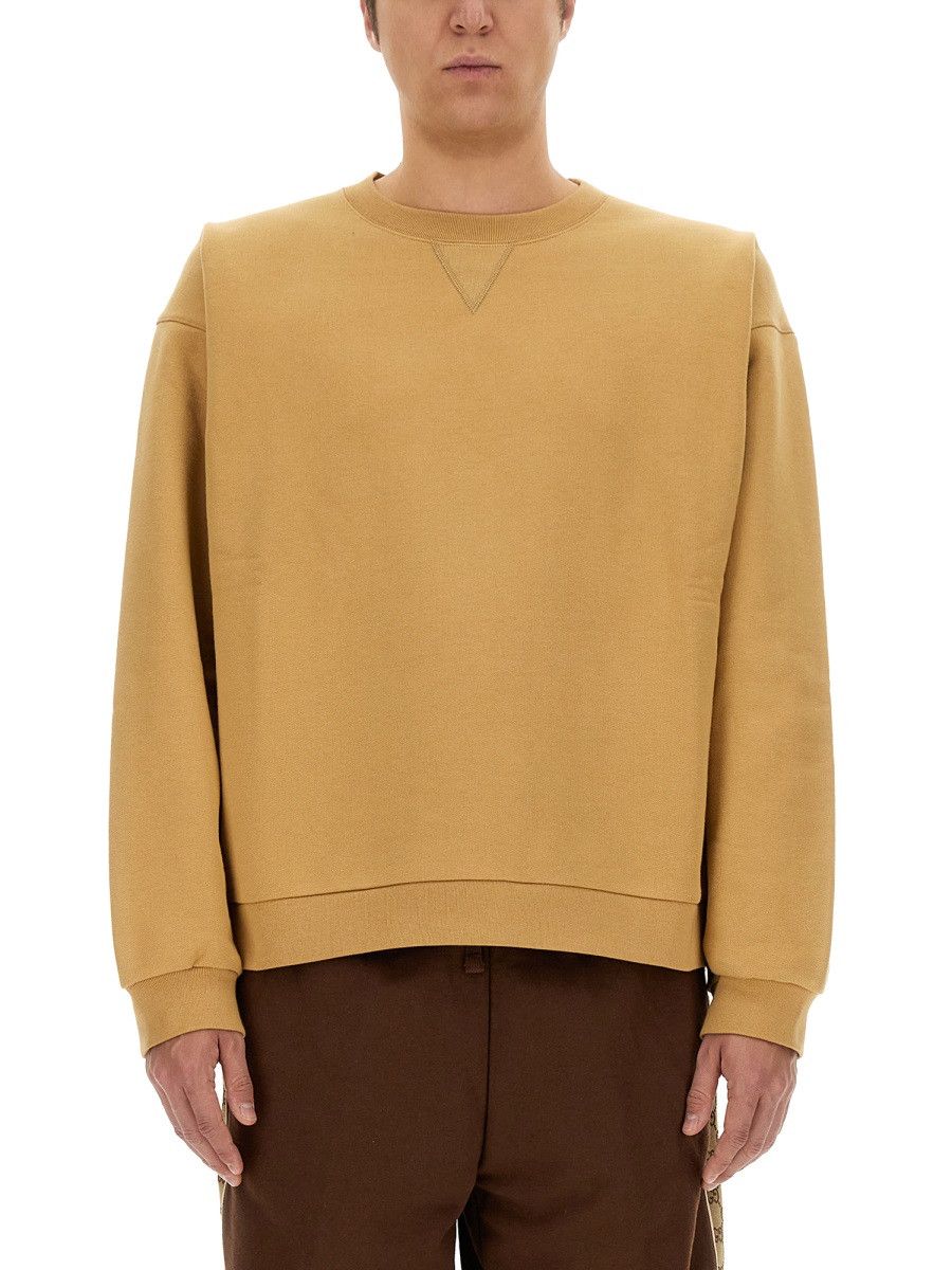 Gucci GUCCI SWEATSHIRT WITH WEB RIBBON - BEIGE Size US L / EU 52-54 / 3 - 1 Thumbnail