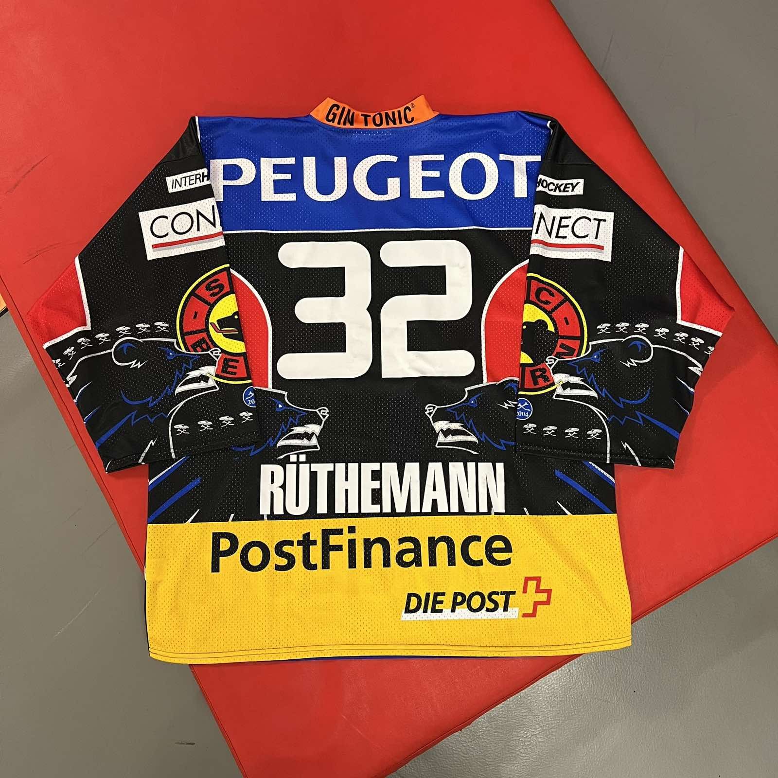 NHL SC Bern Switzerland Ice Hockey Yvette Jersey #32 Ruthemann Size US XL / EU 56 / 4 - 2 Thumbnail