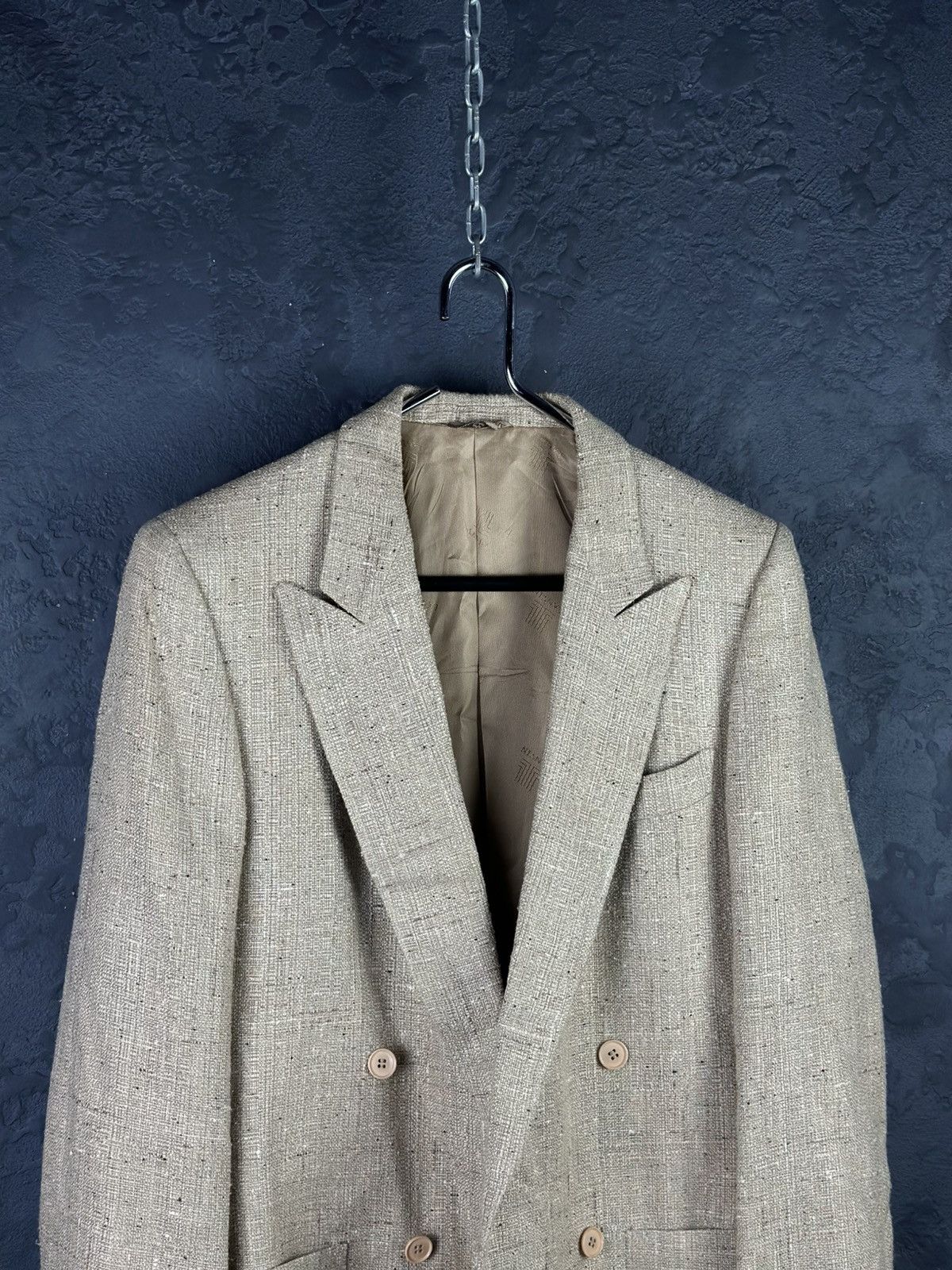 Lanvin × Vintage 90’s LANVIN Vintage Men's Double Blazer Size 48 Size 48L - 3 Thumbnail