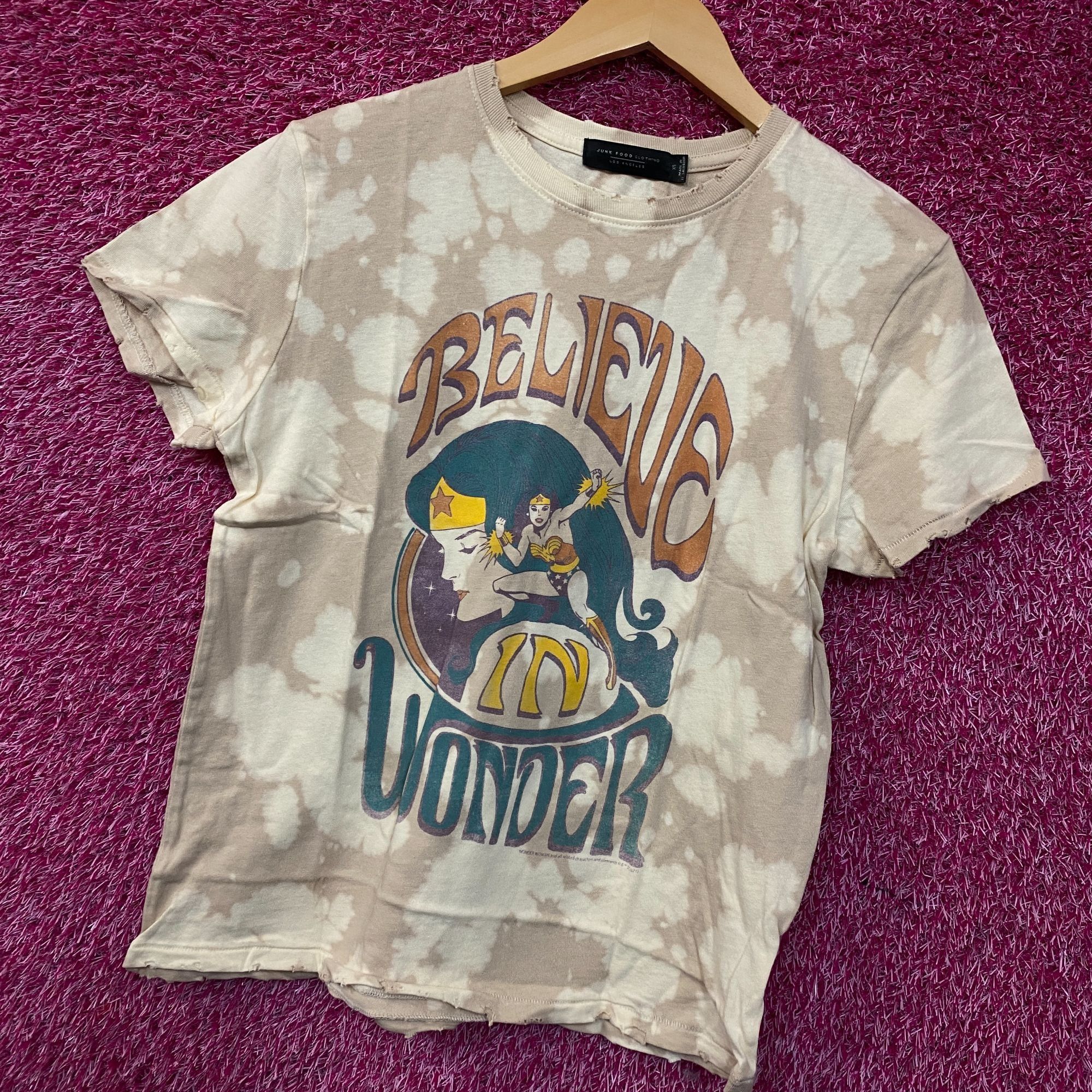 Junk Food Junk Food Clothing Wonder Woman Believe in Wonder Tie-Dye T- Size US XS / EU 42 / 0 - 3 Thumbnail