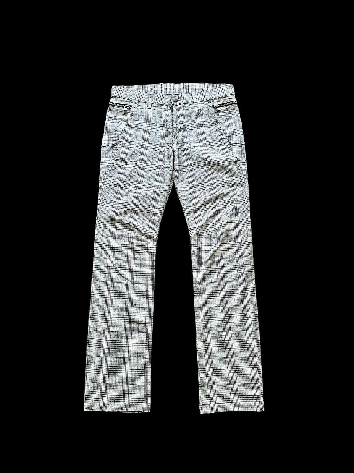 image of Avant Garde x Comme Ca Ism Ss08 Comme Ca Comunne Plaid Pant in Gray Plaid, Men's (Size 32)