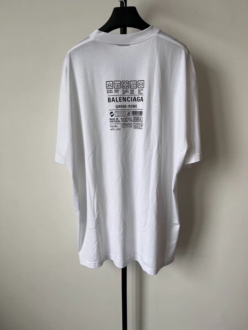 Balenciaga Balenciaga Letter Logo geometric print crewneck T-shirt Size L / US 10 / IT 46 - 1 Thumbnail