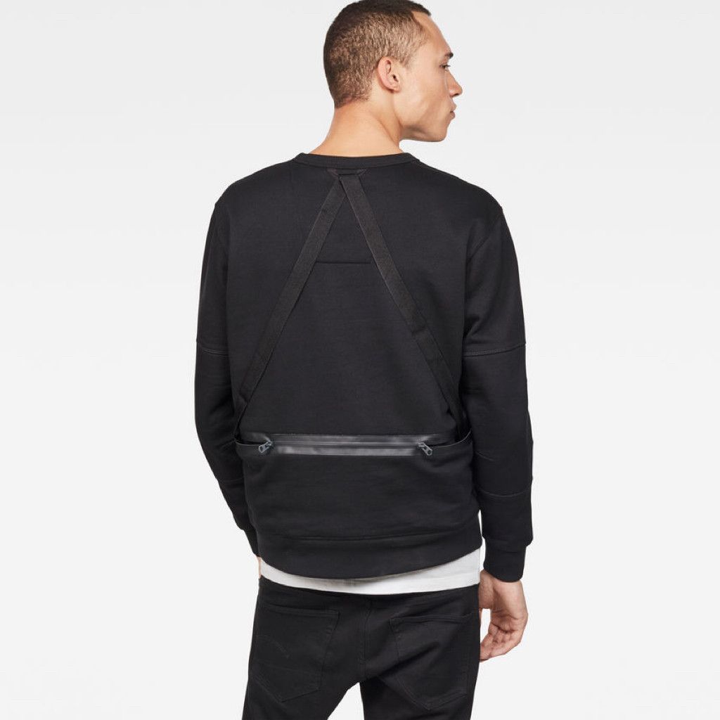 G-Star G-Star Raw RACKAM SWEATER Black sweatshirt Size S / US 4 / IT 40 - 2 Thumbnail
