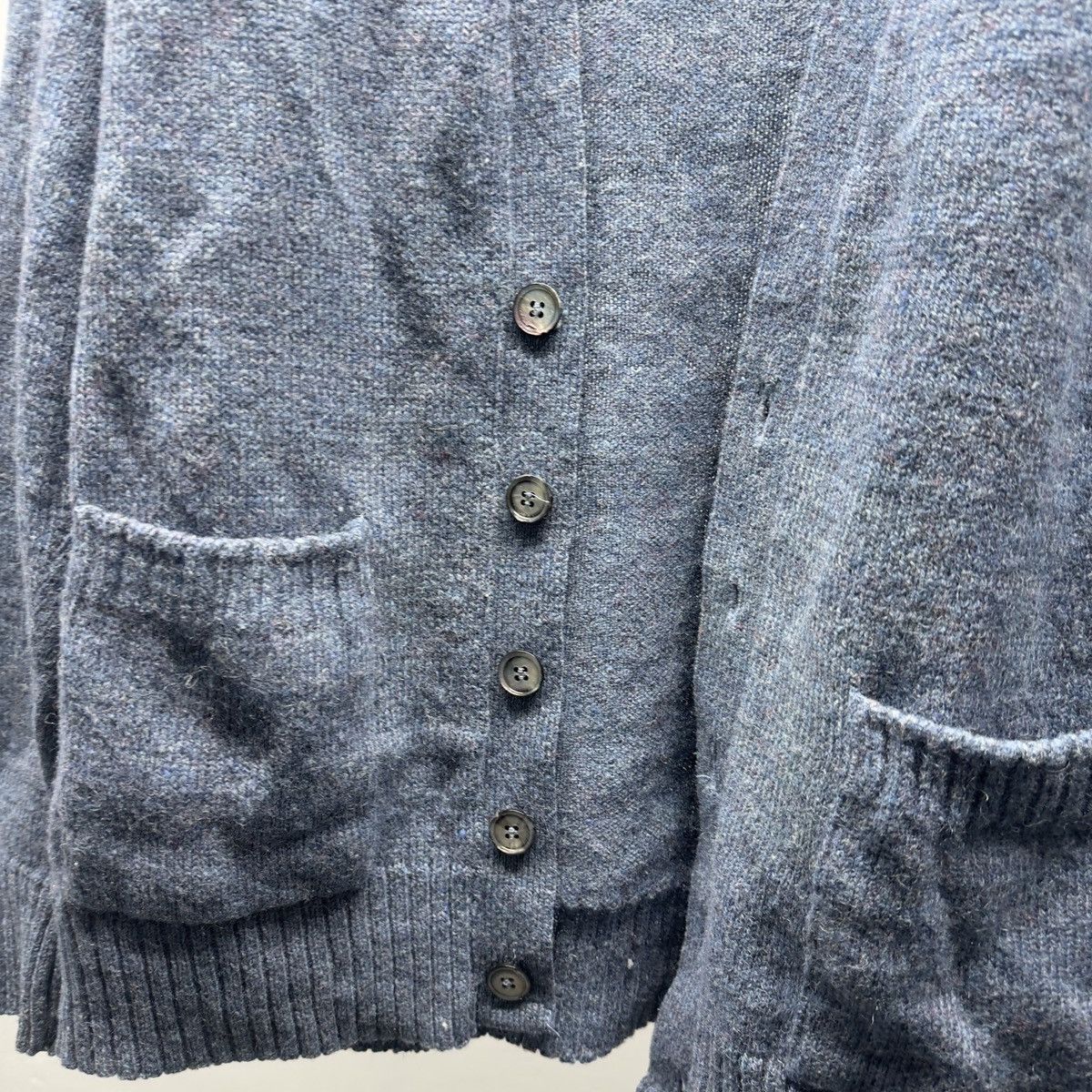 Vintage Vintage 90s Wool Acrylic Cardigan Sweater ERD Grunge Chrome Size US L / EU 52-54 / 3 - 3 Thumbnail