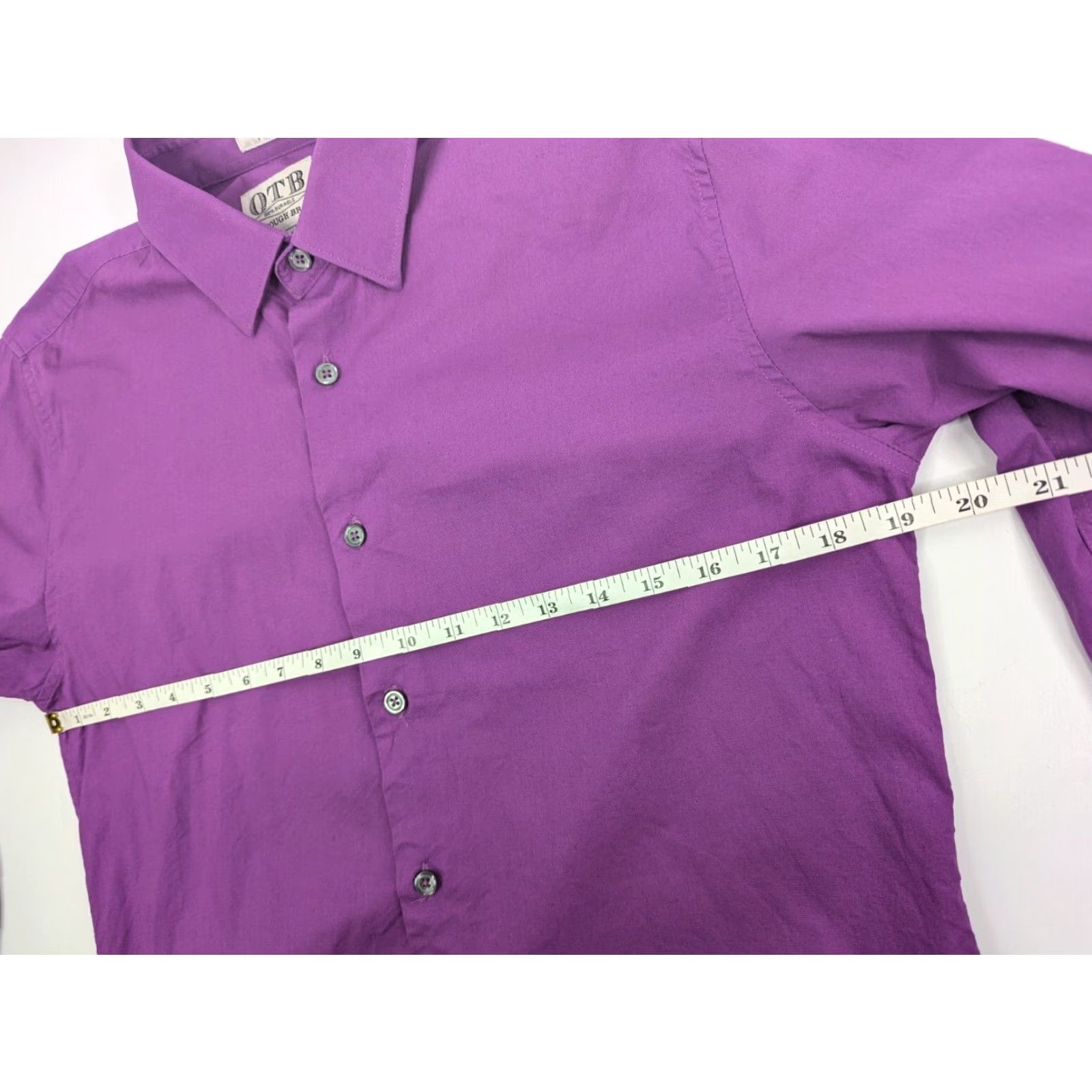 J Brand One Tough Brand OTB Shirt Men M 15/15.5 Purple Long Sleeve Button-Front Size US M / EU 48-50 / 2 - 7 Thumbnail