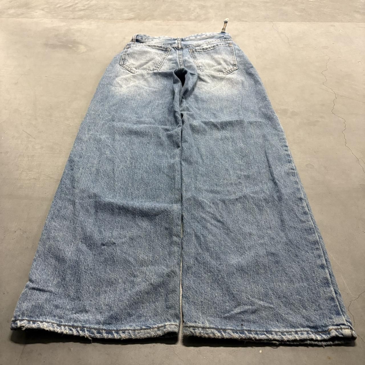 Vintage CrazyVintage Y2K/2000s Super Baggy Wideleg Skater Streetwear Medium Blue Wash Denim Jeans! Size 25" / US 0 / IT 36 - 4 Thumbnail