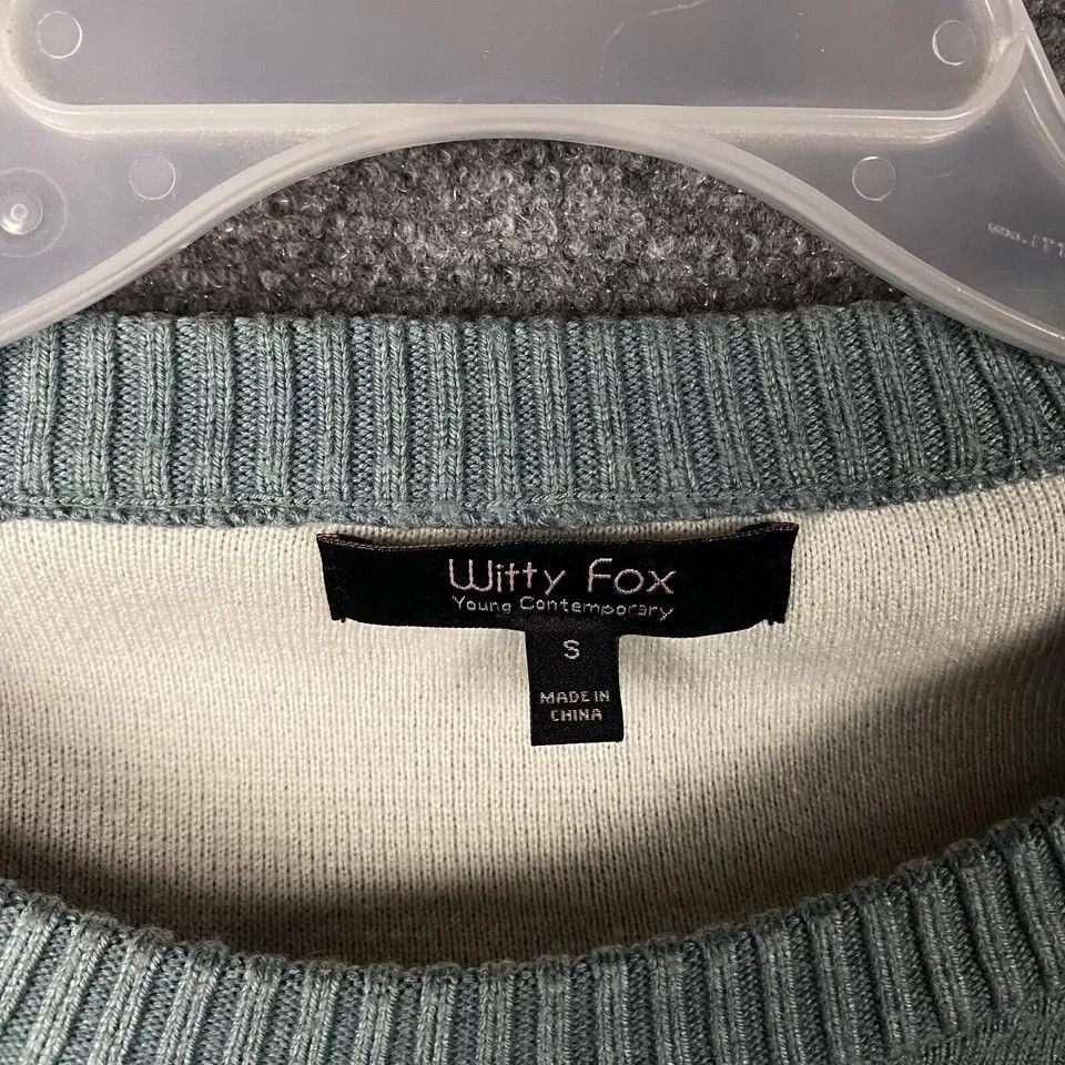 Other Witty Fox Sweater Women's Small Pullover Crew Neck Blue S Size S / US 4 / IT 40 - 3 Thumbnail
