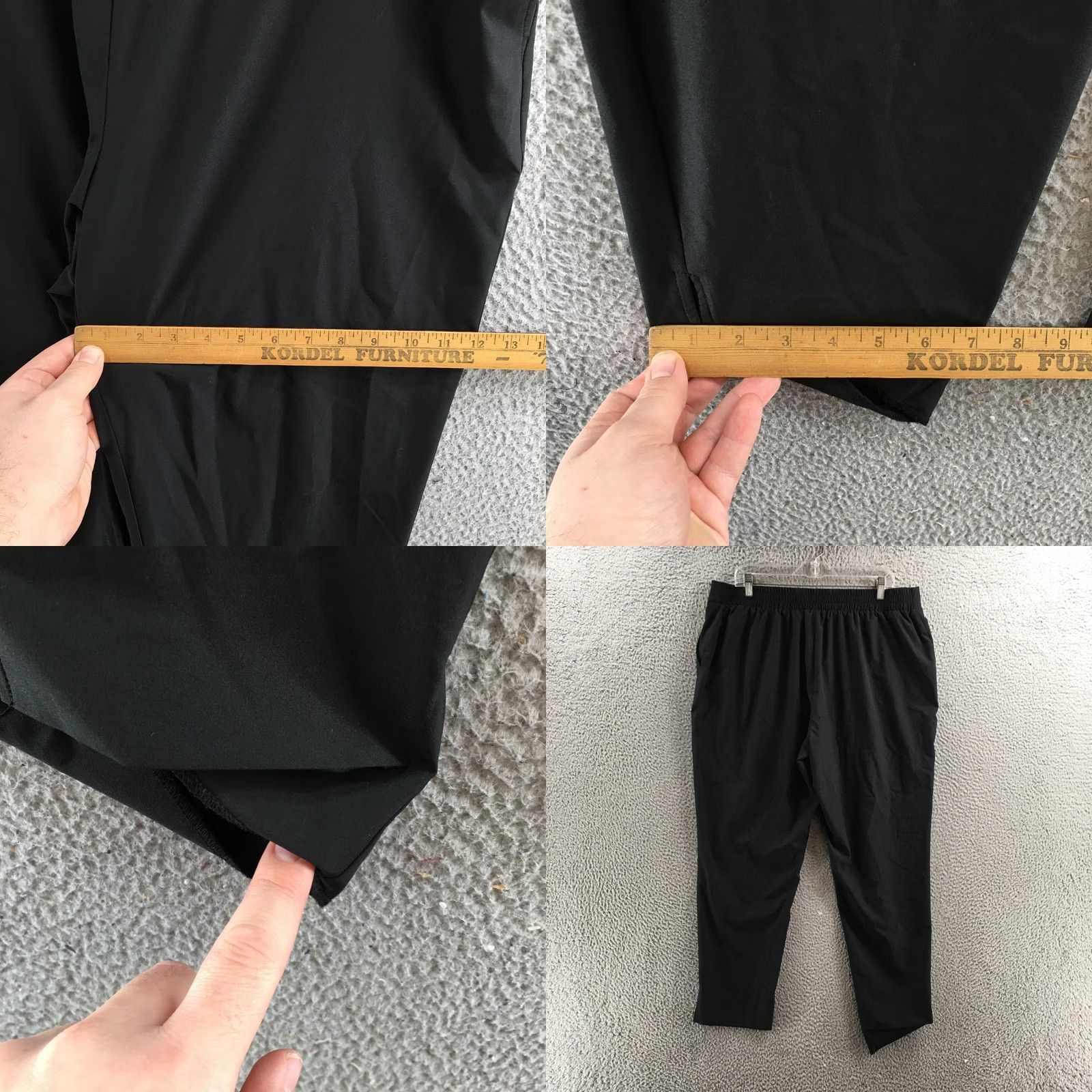 Calvin Klein Calvin Klein Black Pull-On Elastic Waist Tapered Ankle Pants Womens XL Regular Size 40" / US 18 - 8 Thumbnail