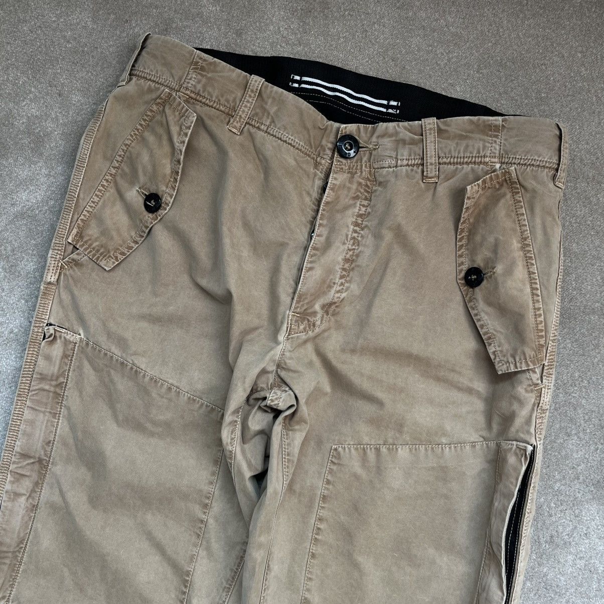 Stone Island ✱ Vintage Stone Island Cargo Zip Trousers Size US 28 / EU 44 - 4 Thumbnail