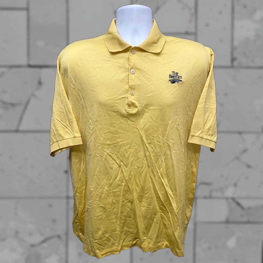 Vintage Jeff Rose Polo Shirt Golf Short Sleeve Mens XL Yellow Cotton Size US XL / EU 56 / 4 - 1 Thumbnail