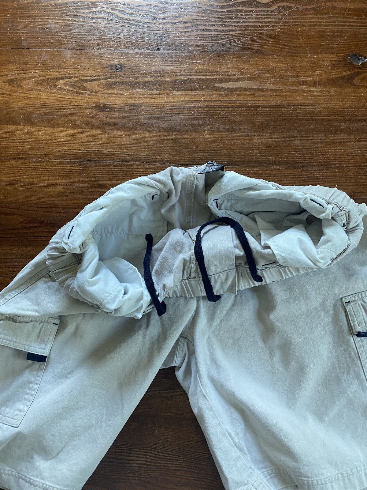 Ocean Pacific × Vintage Vintage 90’s Ocean Pacific Khaki Wide Leg Cargo Shorts Size US 36 / EU 52 - 14 Thumbnail